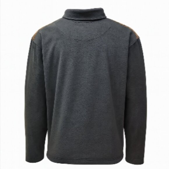 Ducks Unlimited Men’s Fleece Jacket XXL Gray Camo Shoulder Zip Outdoor Warm - Picture 12 of 12